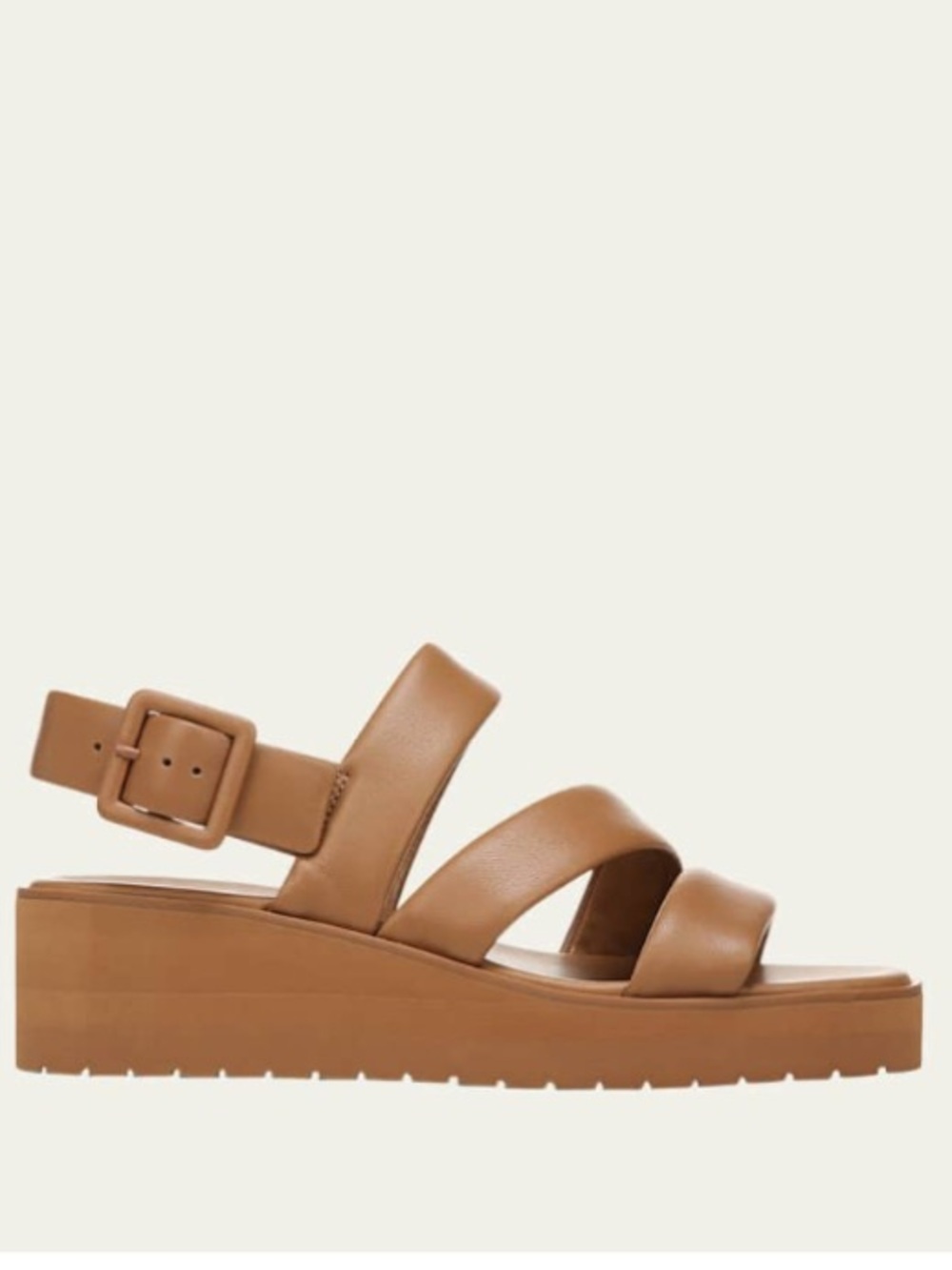 Vince Skylar Leather Platform Sandal Tan NWB